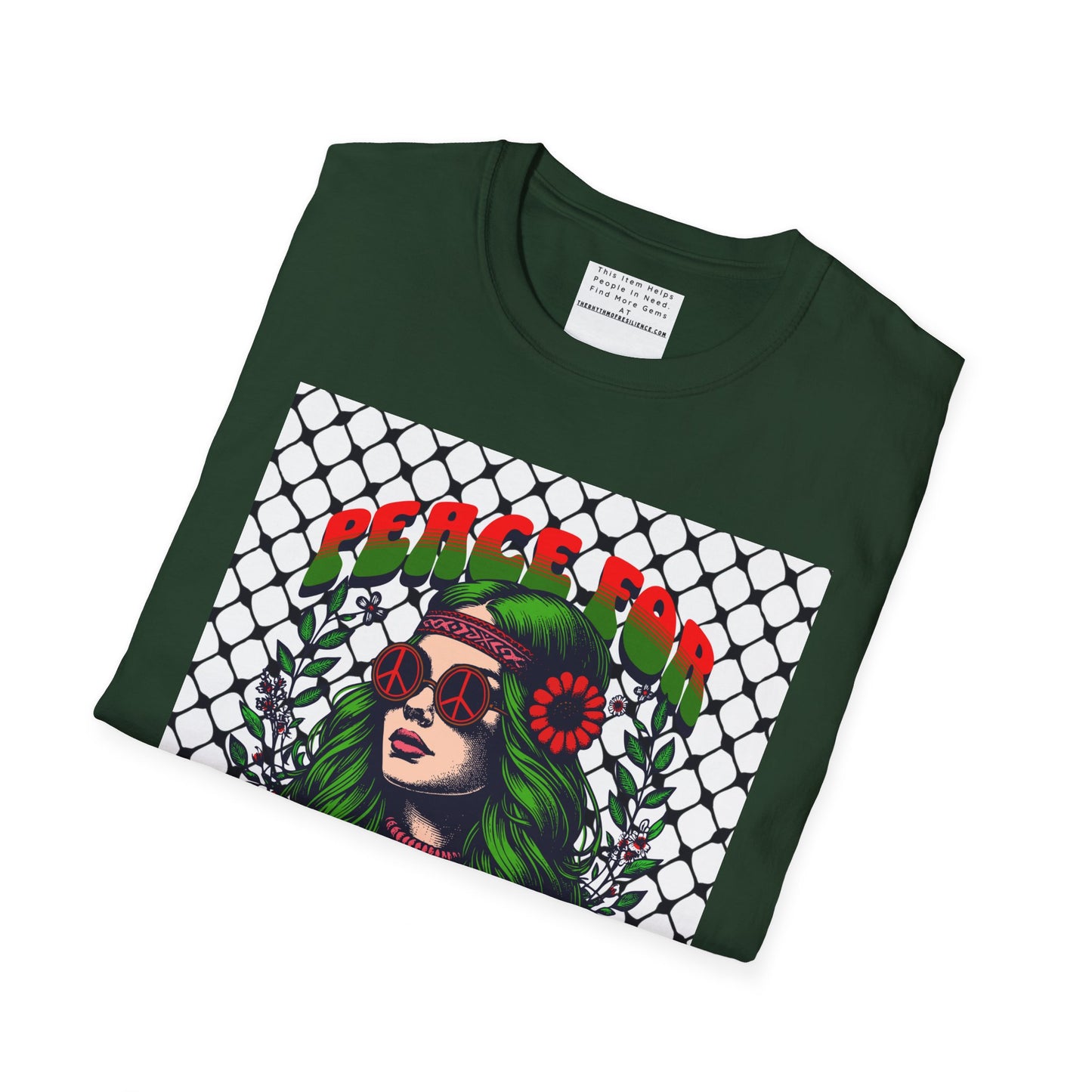 Peace for Palestine Unisex Softstyle T-Shirt
