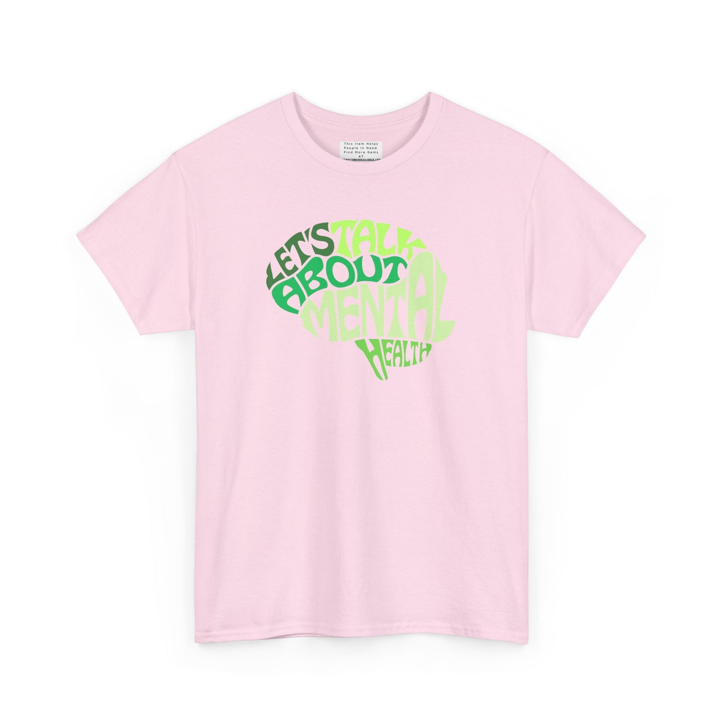 Lets talk about mental health Unisex Heavy Cotton Tee