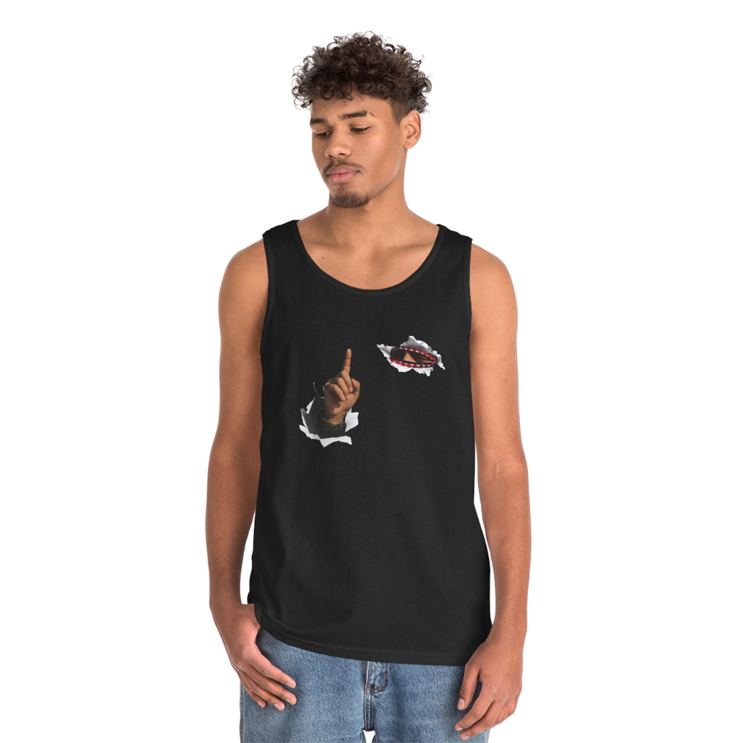 the eyes of e Palestine resistant Unisex Heavy Cotton Tank Top