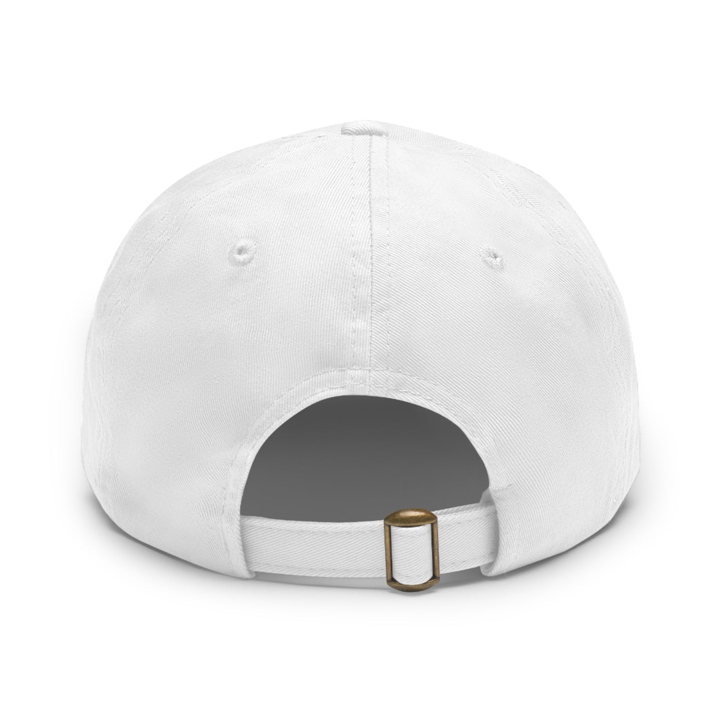 Palestine flag Dad Hat with Leather Patch (Round)