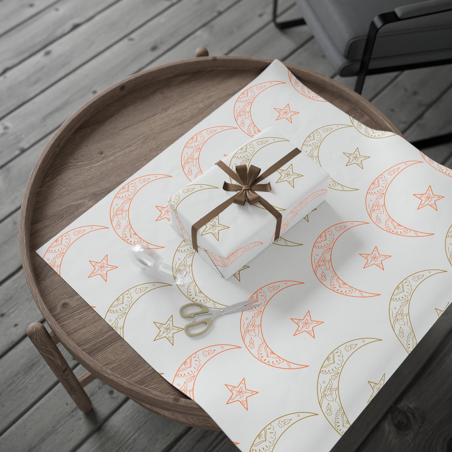 Wrapping Papers, Ramadan gift, Eid gift, holiday gift, Arabic, Islam, gift wrap, white