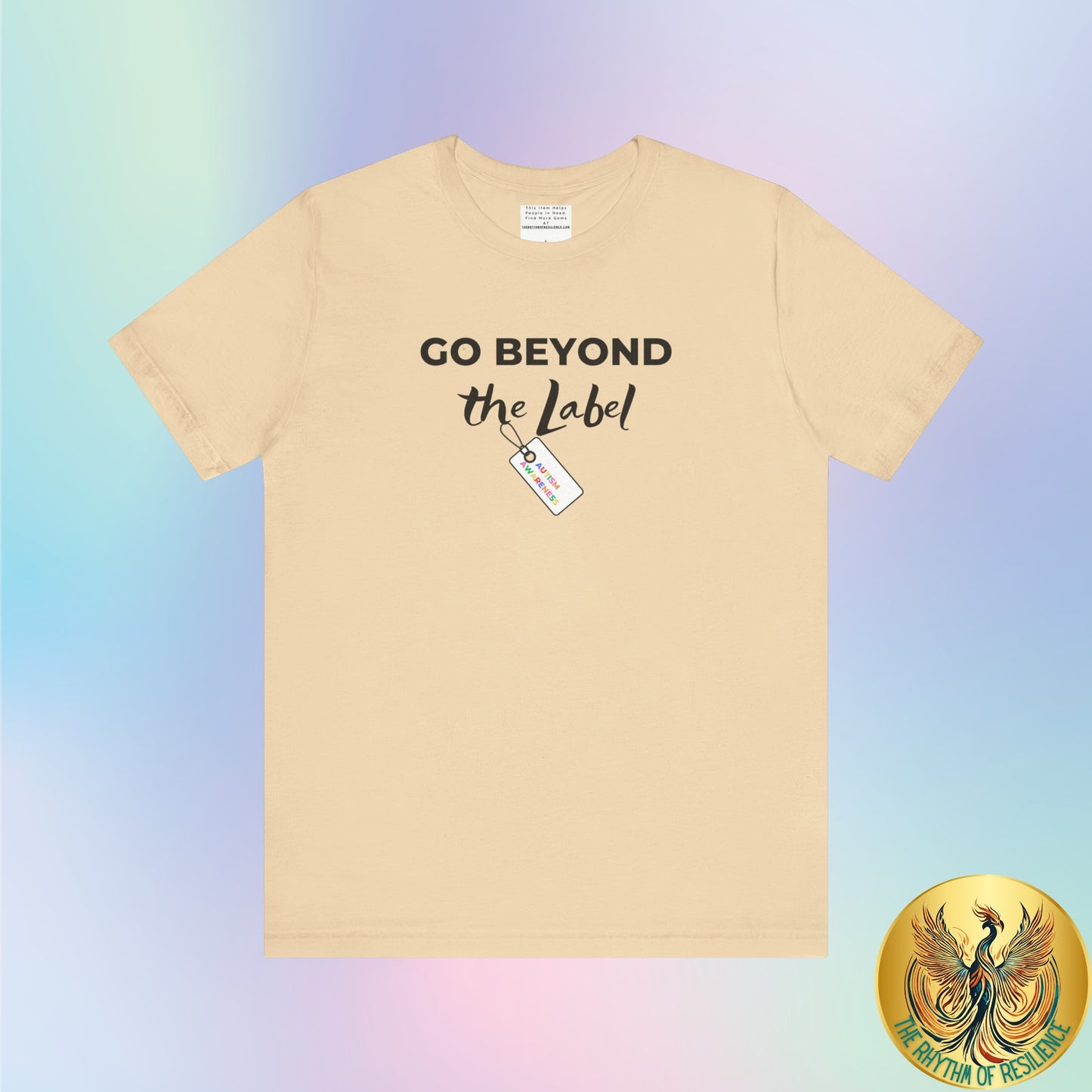 Go beyond the label Unisex Jersey Short Sleeve Tee-mental health awareness month