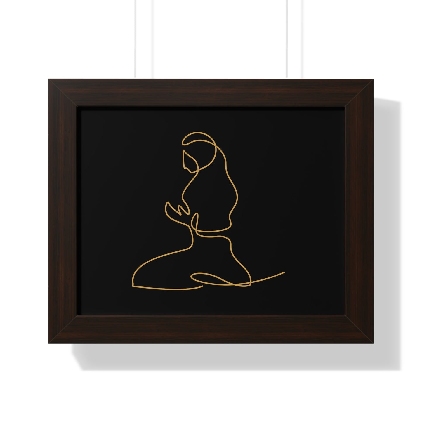 Framed Poster praying, Islam, Islam praying, women praying, Muslim woman, gift, Eid, Ramadan, decor, wall art, minimal art, Islam art