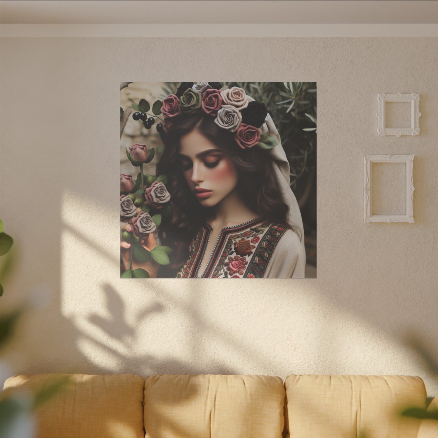 3 of 3 Giclée Print Canvas set of rose girl