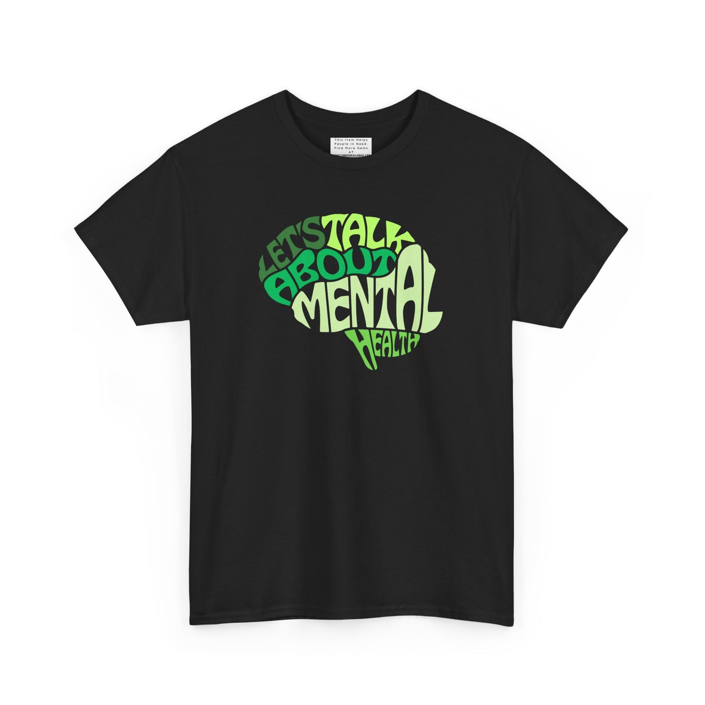 Lets talk about mental health Unisex Heavy Cotton Tee