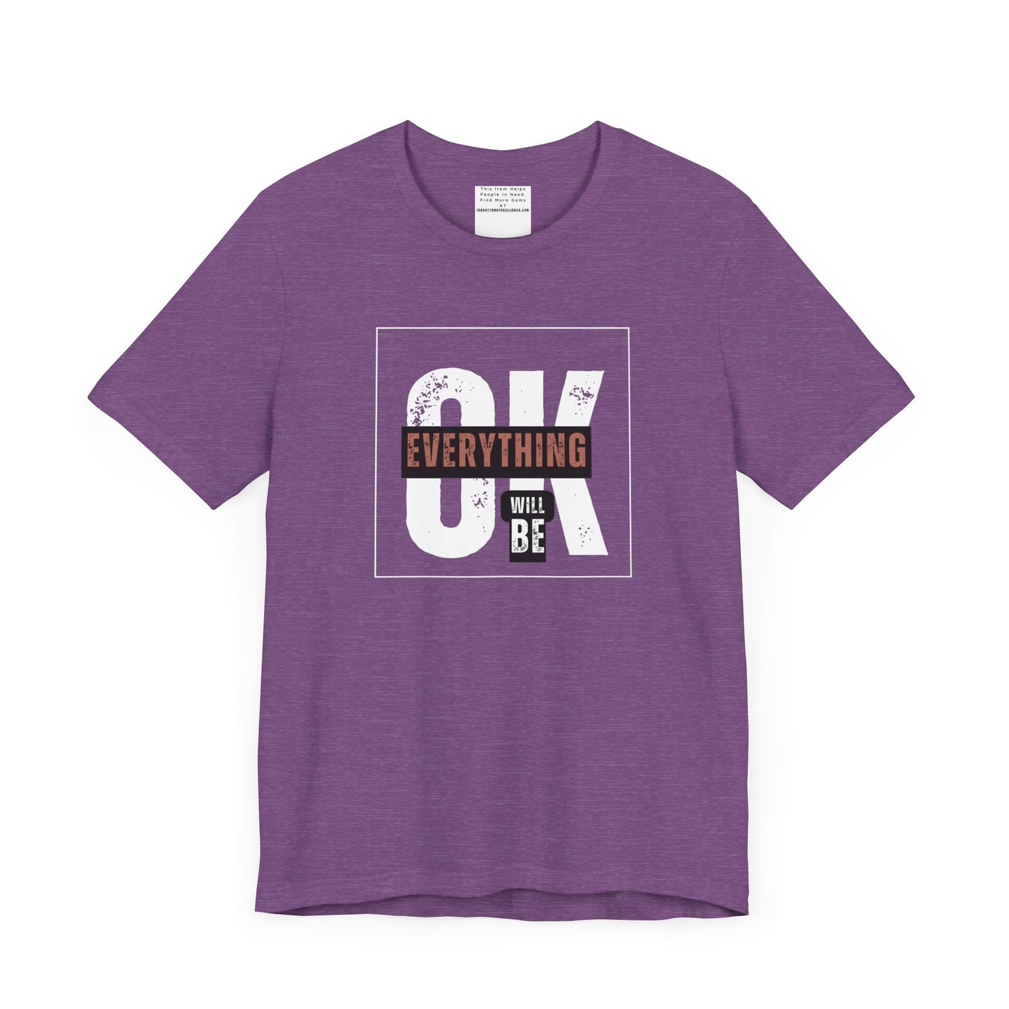 Everything will be ok Unisex Jersey Short Sleeve Tee-mental health awareness month