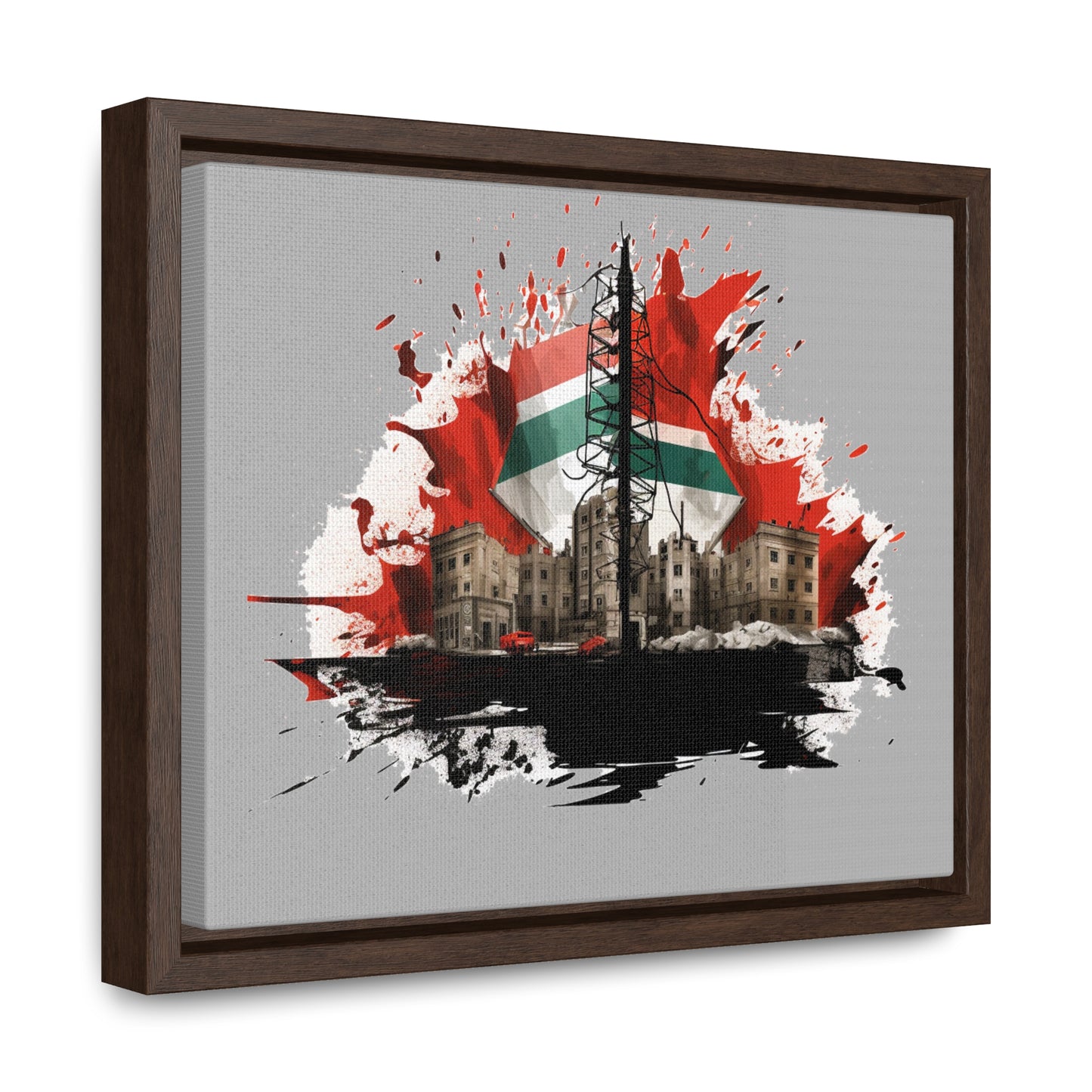 Canvas Wraps, Horizontal Frame, Palestine, Resist, Support the Cause in Style, Keffiyeh, Resistance, Free Palestine, Gaza, Palestine art