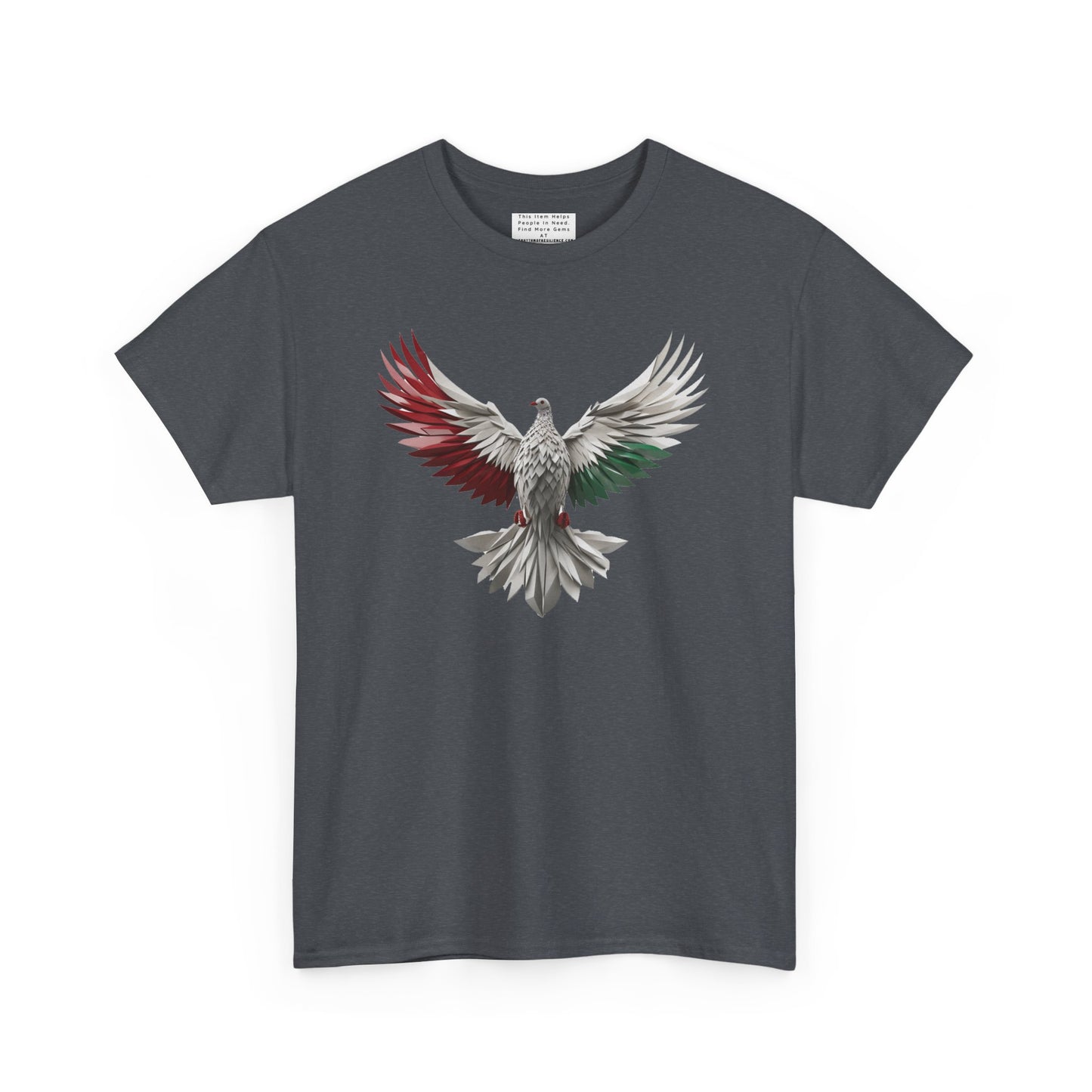 Unisex Heavy Cotton Tee, Palestine Flag, Resist, Arabic, Support the Cause in Style, Kuffiyeh, Keffiyeh, Resistance, Free Palestine