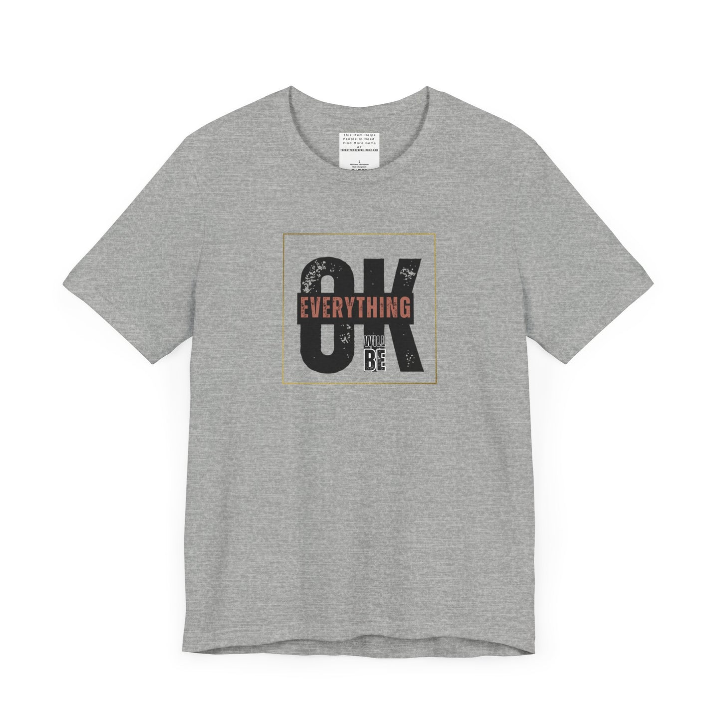 Everything Will Be ok Unisex Jersey Short Sleeve Tee-mental health awareness month
