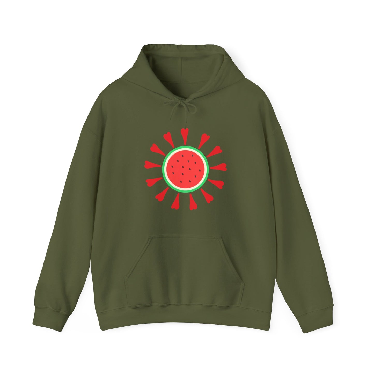 Watermelon Love Palestine Spring Unisex Heavy Blend™ Hooded Sweatshirt