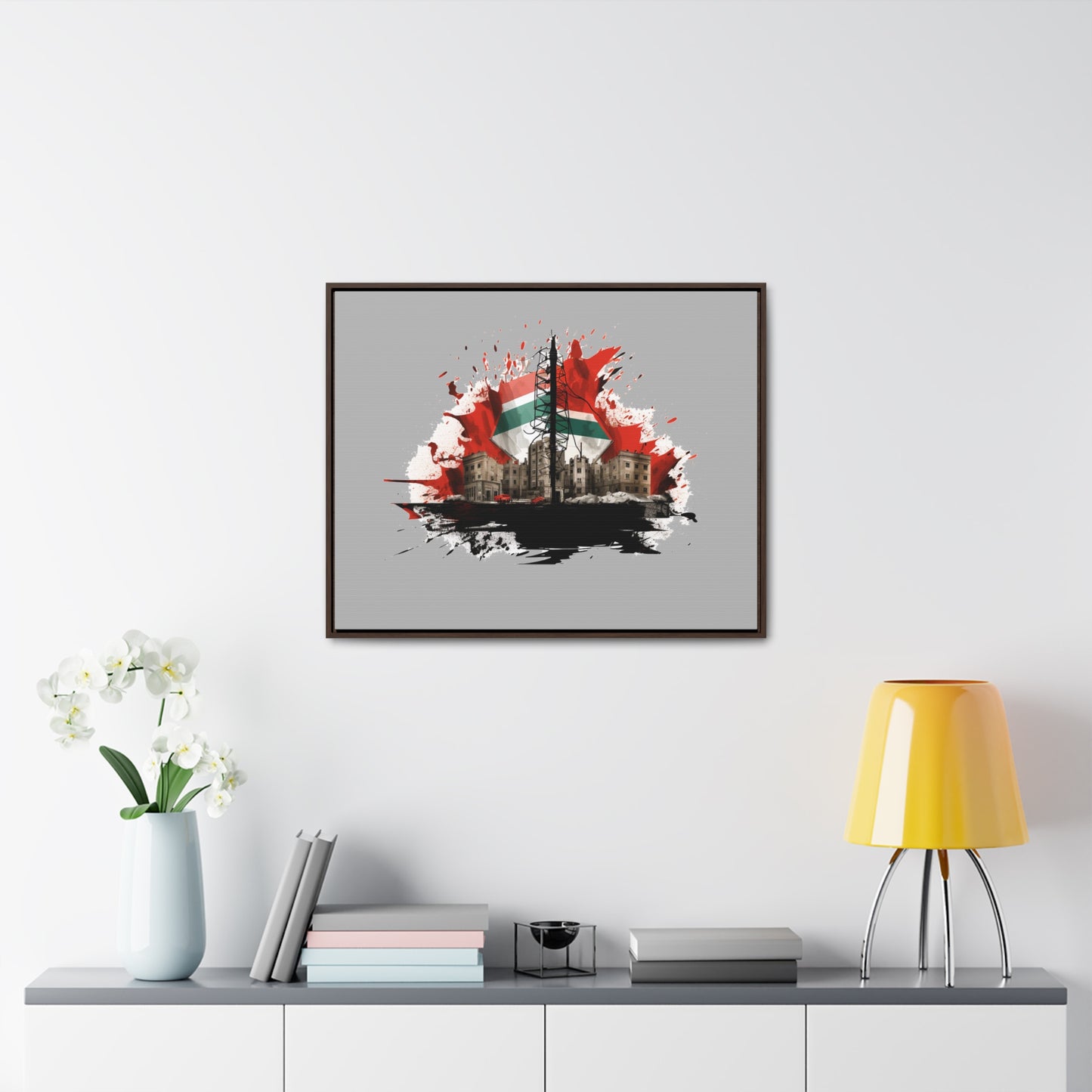 Canvas Wraps, Horizontal Frame, Palestine, Resist, Support the Cause in Style, Keffiyeh, Resistance, Free Palestine, Gaza, Palestine art