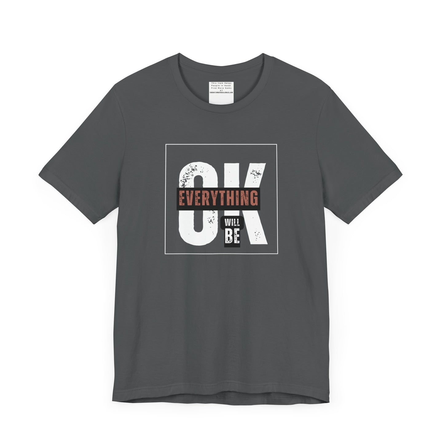 Everything will be ok Unisex Jersey Short Sleeve Tee-mental health awareness month