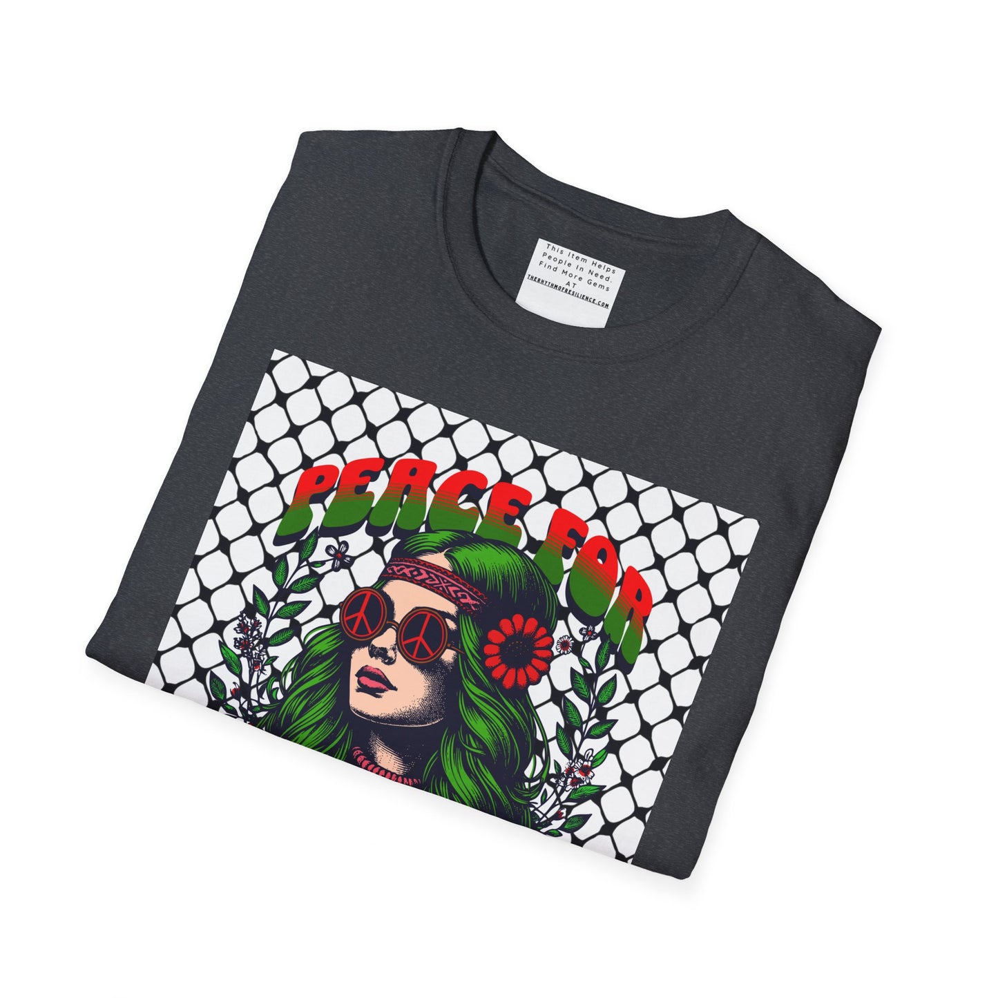Peace for Palestine Unisex Softstyle T-Shirt