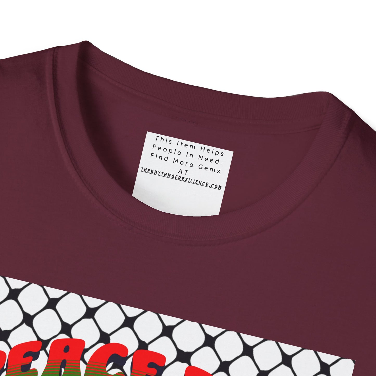 Peace for Palestine Unisex Softstyle T-Shirt