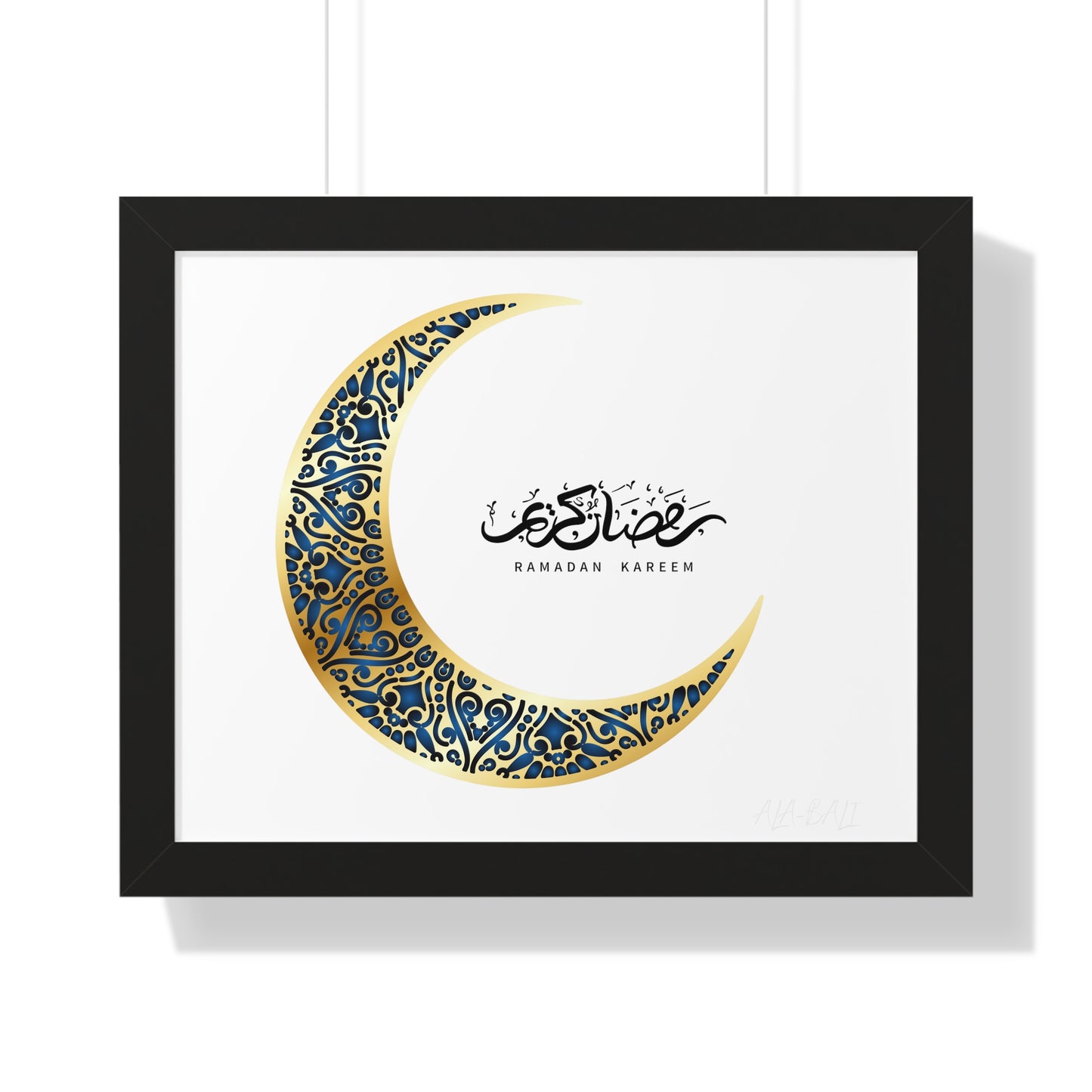Ramadan Kareem Arabic calligraphy Framed Poster