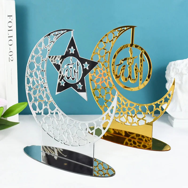 Ramadan and Eid moon Table decorative Ornament