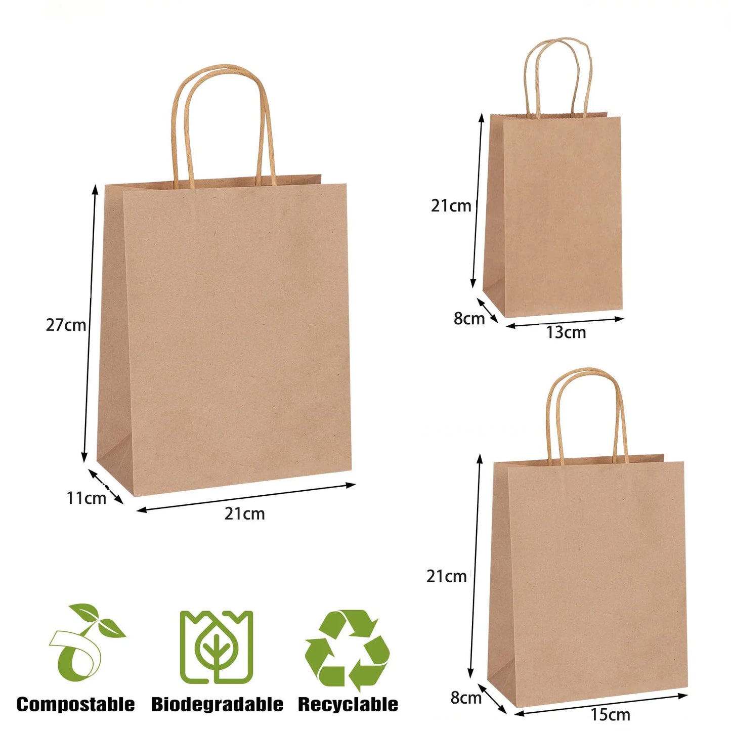 Eid Kraft Paper Gift Bags With Handle