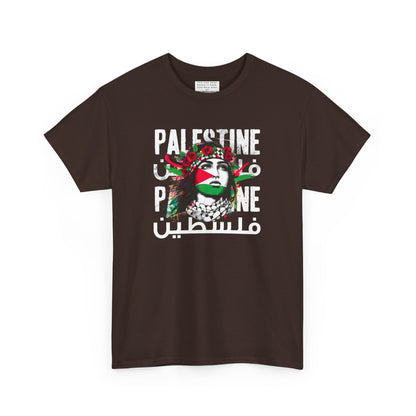 Unisex Heavy Cotton Tee, Palestine Flag, Resist, Arabic, Support the Cause in Style, Kuffiyeh, Keffiyeh, Resistance, Free Palestine