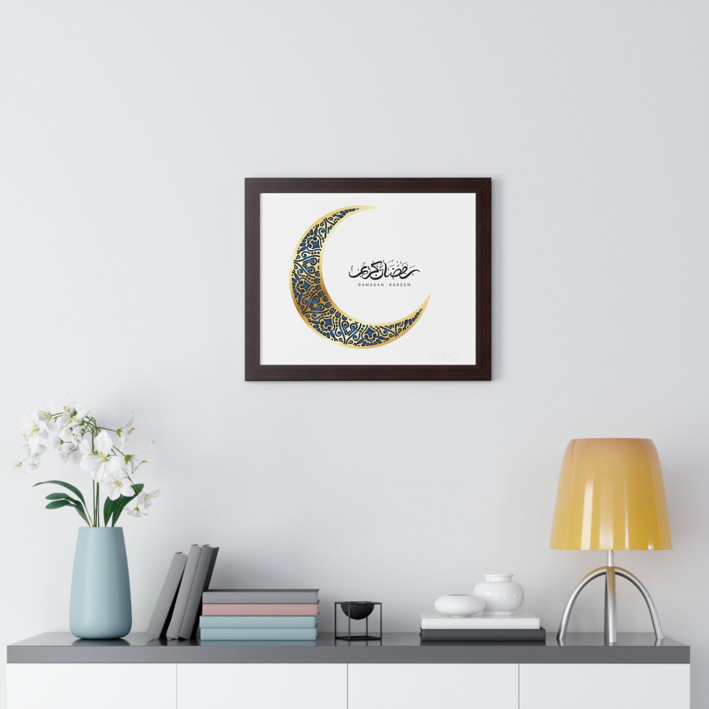 Ramadan Kareem Arabic calligraphy Framed Poster