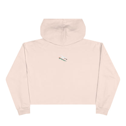 Palestine olive branch unity Crop Hoodie