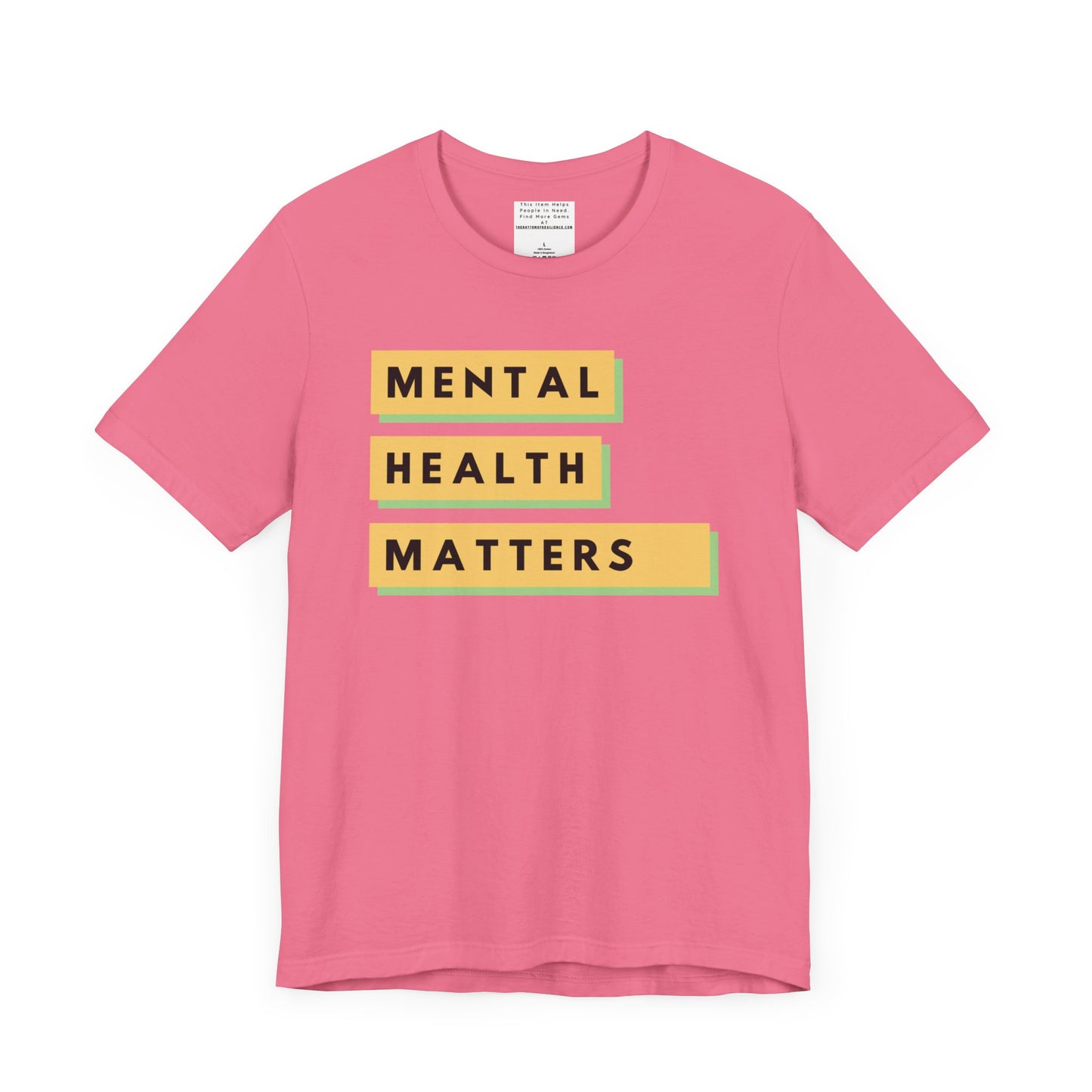 Mental Health Matters Unisex Jersey Short Sleeve Tee-mental health awareness month
