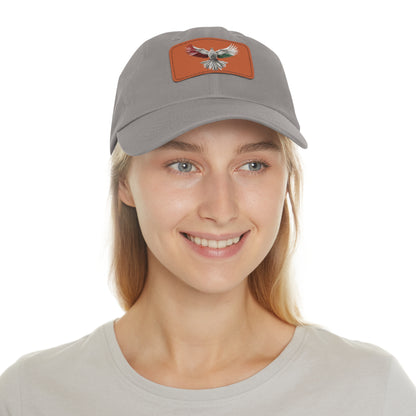 Dad Hat with Leather Patch, Unisex, free bird, Palestine, Resist, Arabic, Support the Cause in Style, Keffiyeh, Resistance, Free Palestine