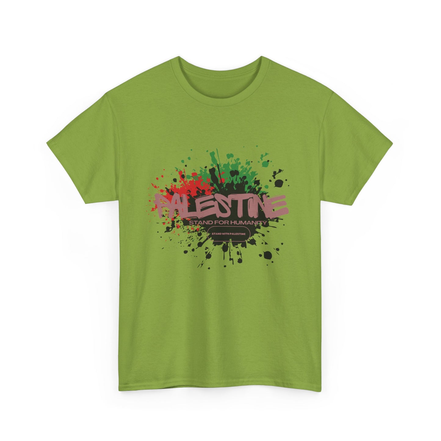 Unisex  Palestine Spring Splatter Heavy Cotton Tee
