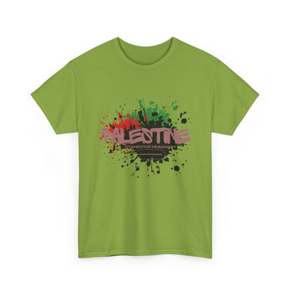 Unisex  Palestine Spring Splatter Heavy Cotton Tee