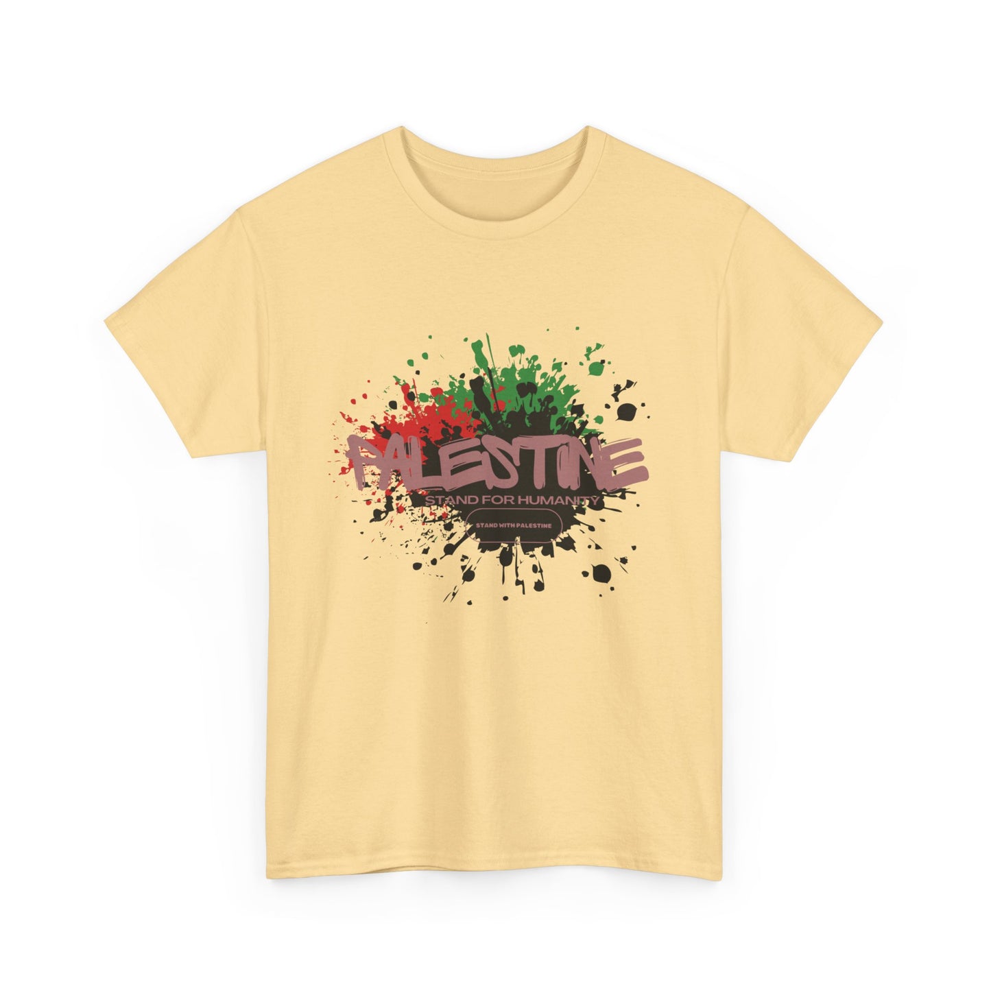 Unisex  Palestine Spring Splatter Heavy Cotton Tee