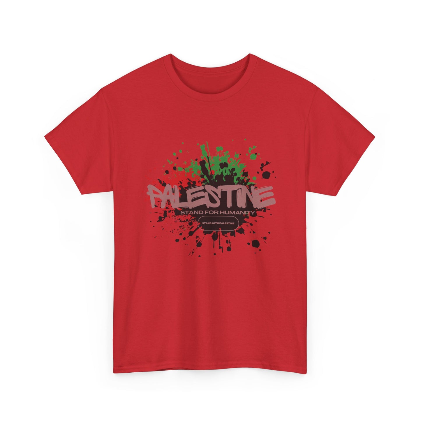 Unisex  Palestine Spring Splatter Heavy Cotton Tee