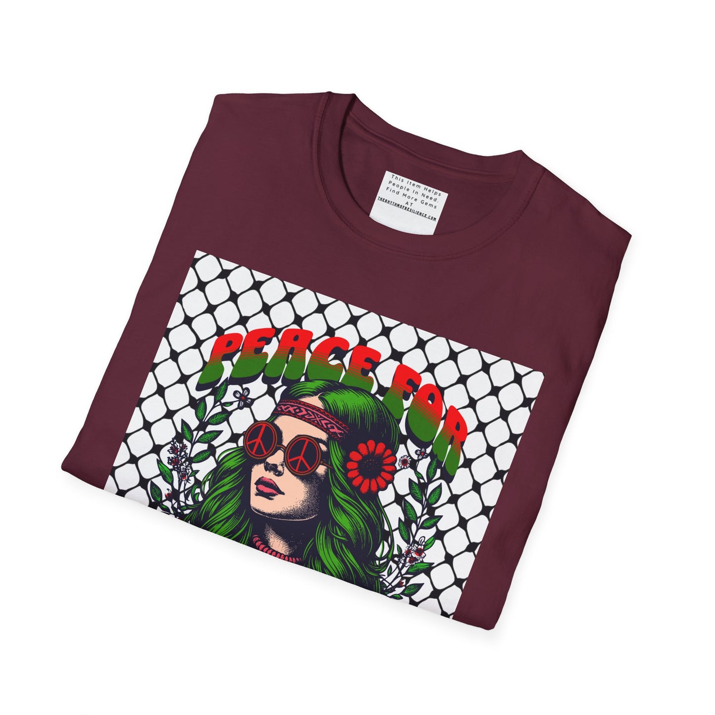 Peace for Palestine Unisex Softstyle T-Shirt