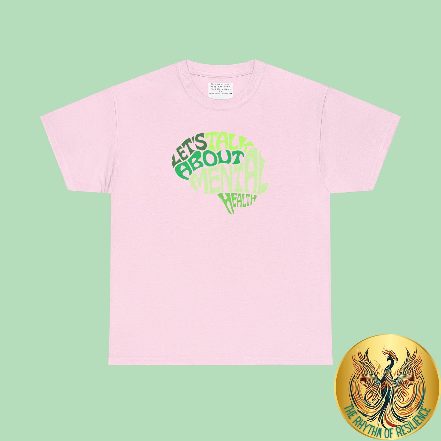 Lets talk about mental health Unisex Heavy Cotton Tee