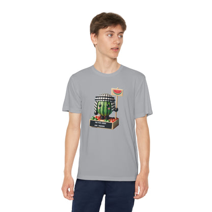 Youth "this fruit stand with Palestine" watermelon Competitor Tee
