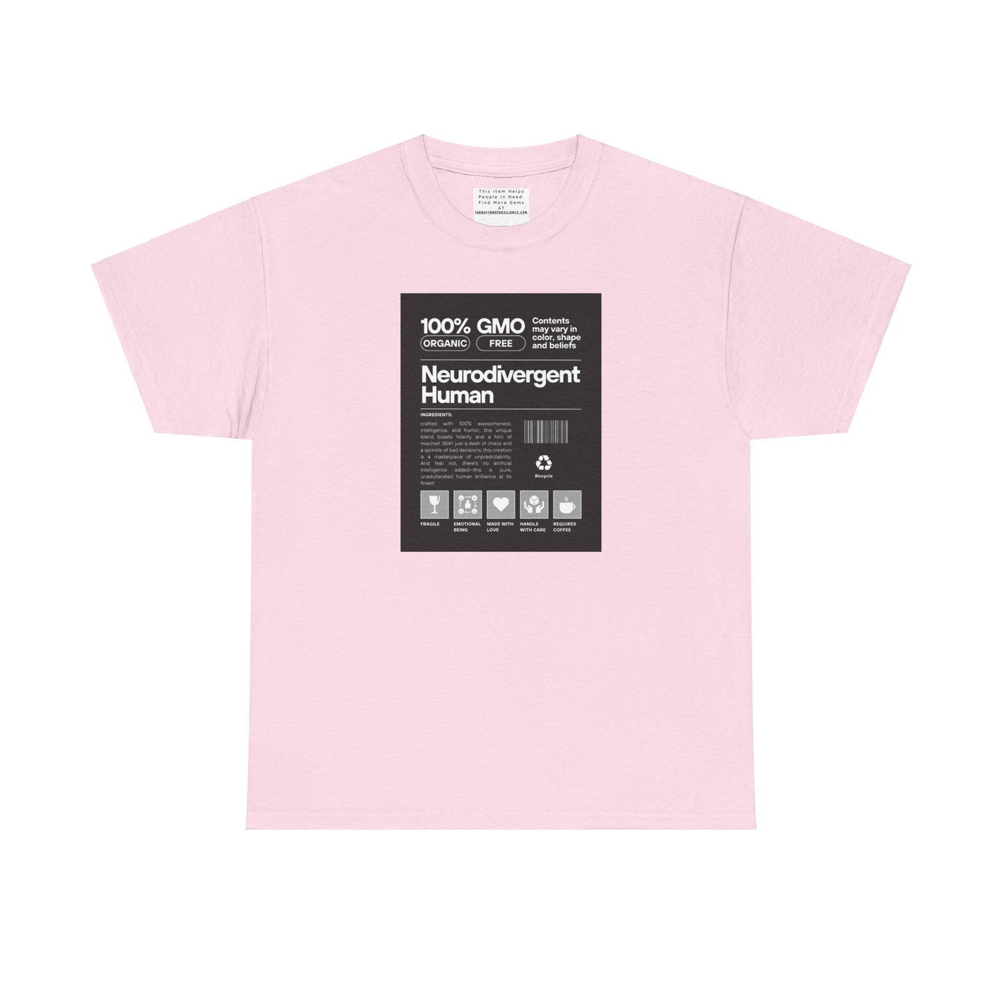 Neurodivergent Human Unisex Heavy Cotton Tee