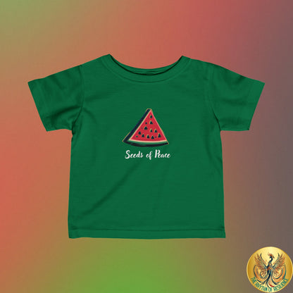 Palestine  seeds of peace watermelon Infant Fine Jersey Tee 6M-24m