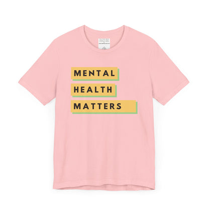 Mental Health Matters Unisex Jersey Short Sleeve Tee-mental health awareness month