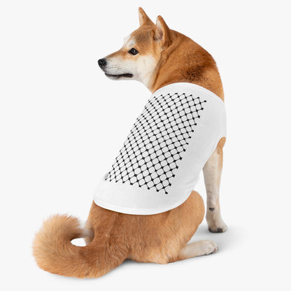 Pet Tank Top,keffiyeh print