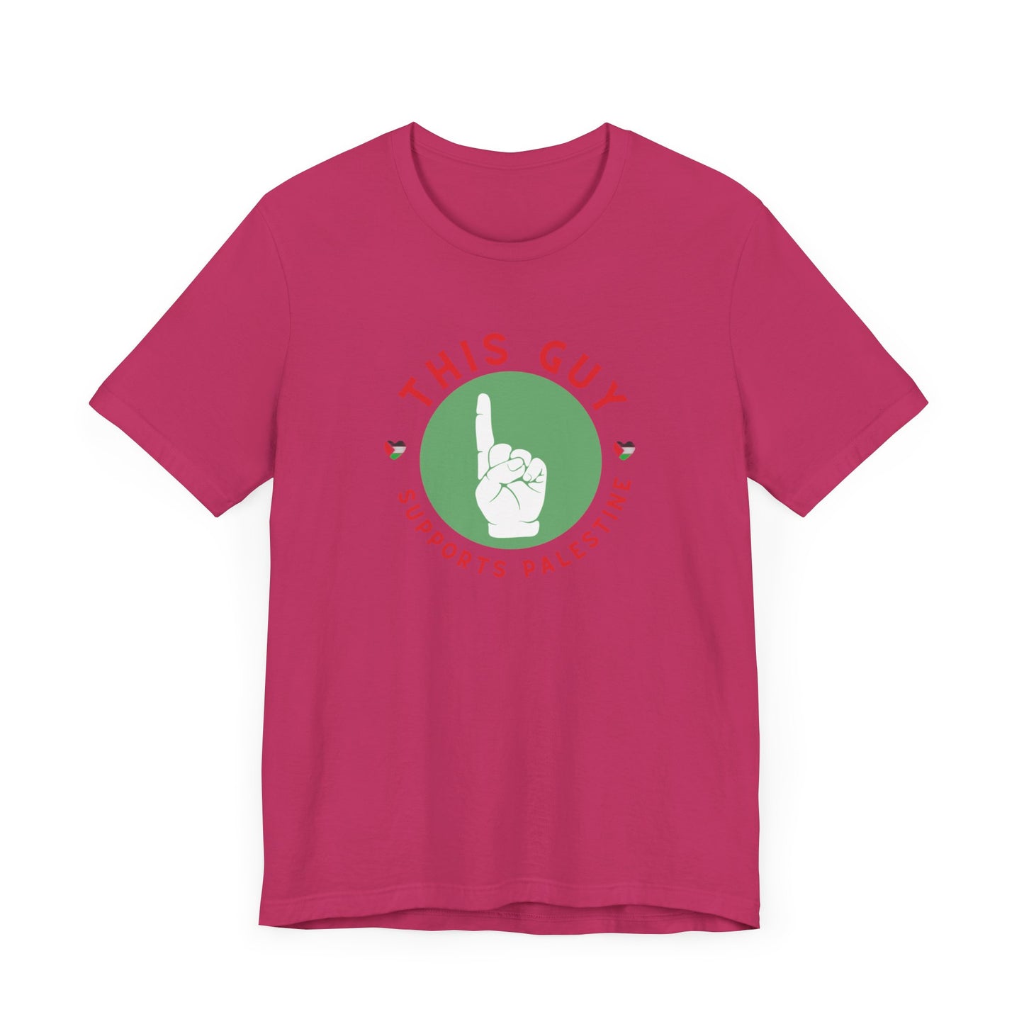 This Guy supports Palestine Unisex Jersey Short Sleeve Tee