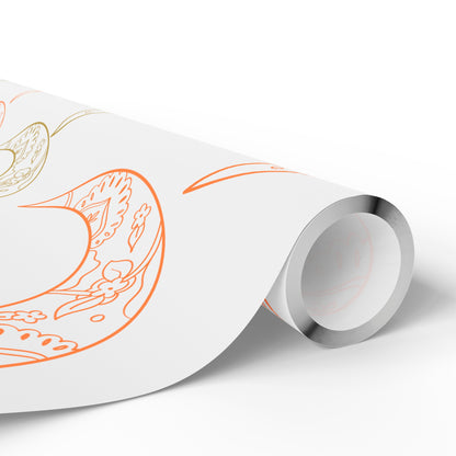 Wrapping Papers, Ramadan gift, Eid gift, holiday gift, Arabic, Islam, gift wrap, white