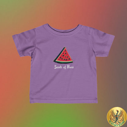 Palestine  seeds of peace watermelon Infant Fine Jersey Tee 6M-24m