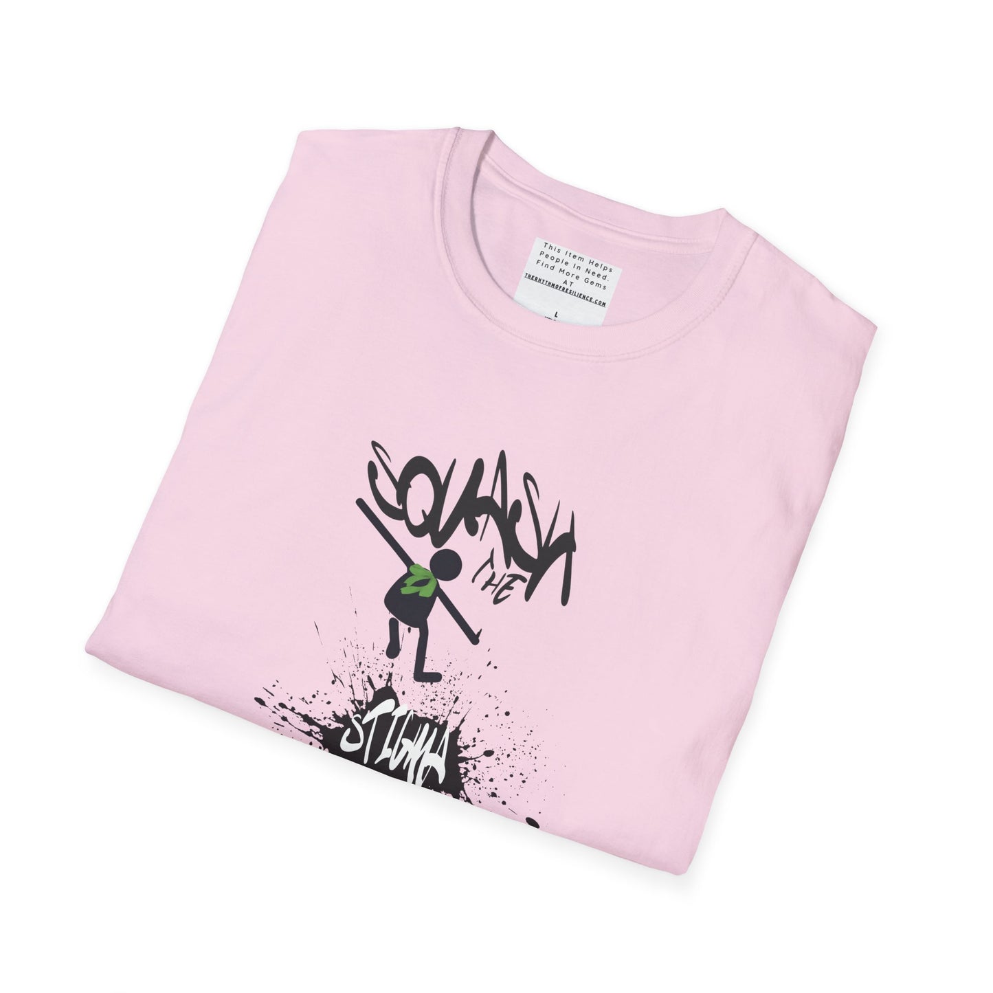 Squash The Stigma. Mental Health Awareness Unisex Softstyle T-Shirt