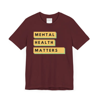 Mental Health Matters Unisex Jersey Short Sleeve Tee-mental health awareness month