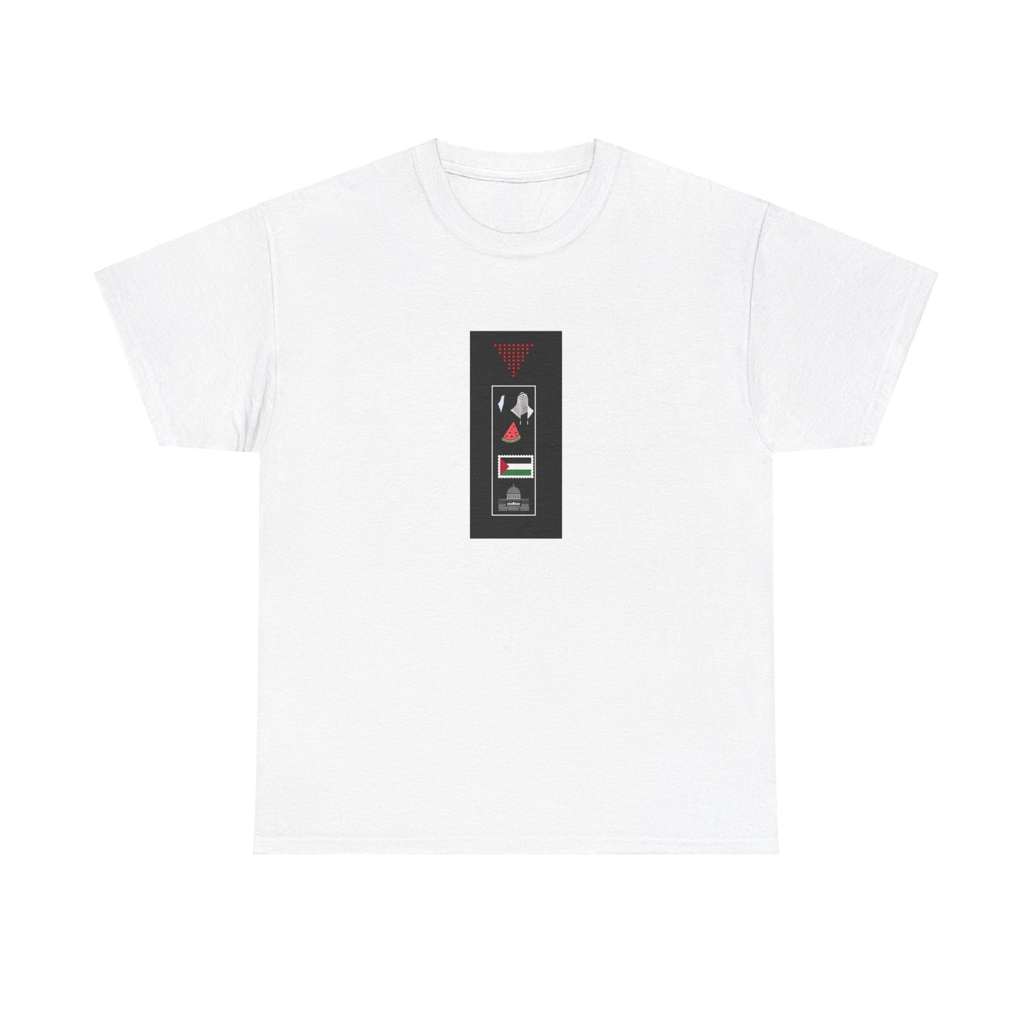 Palestine icon list Unisex Heavy Cotton Tee
