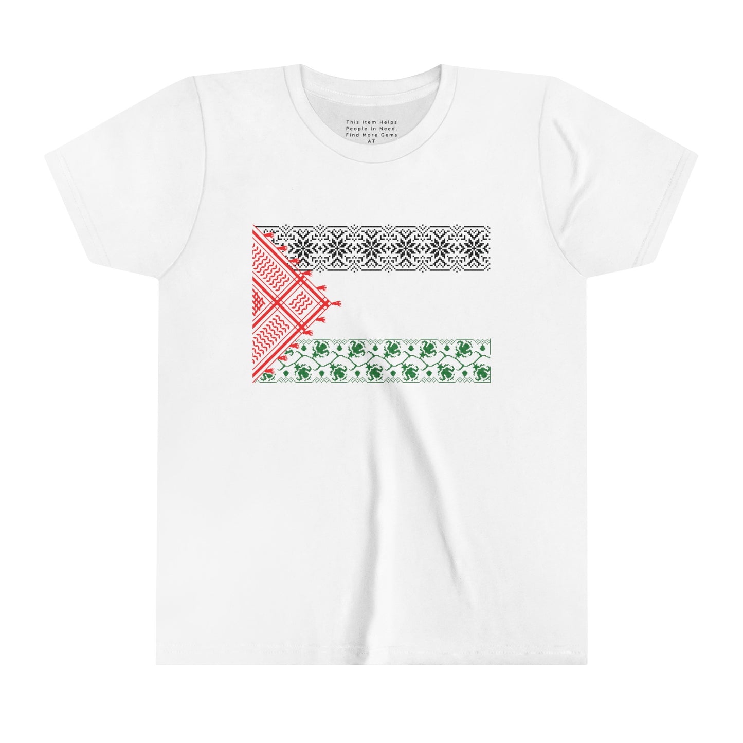 Youth Short Sleeve, Palestine Flag, Resist, Arabic, Watermelon Flag, Palestinian Art, Kuffiyeh, Keffiyeh, Resistance, Free Palestine