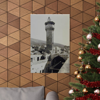 Palestine's Great Mosque of Nablus Vintage photo Matte Vertical Posters