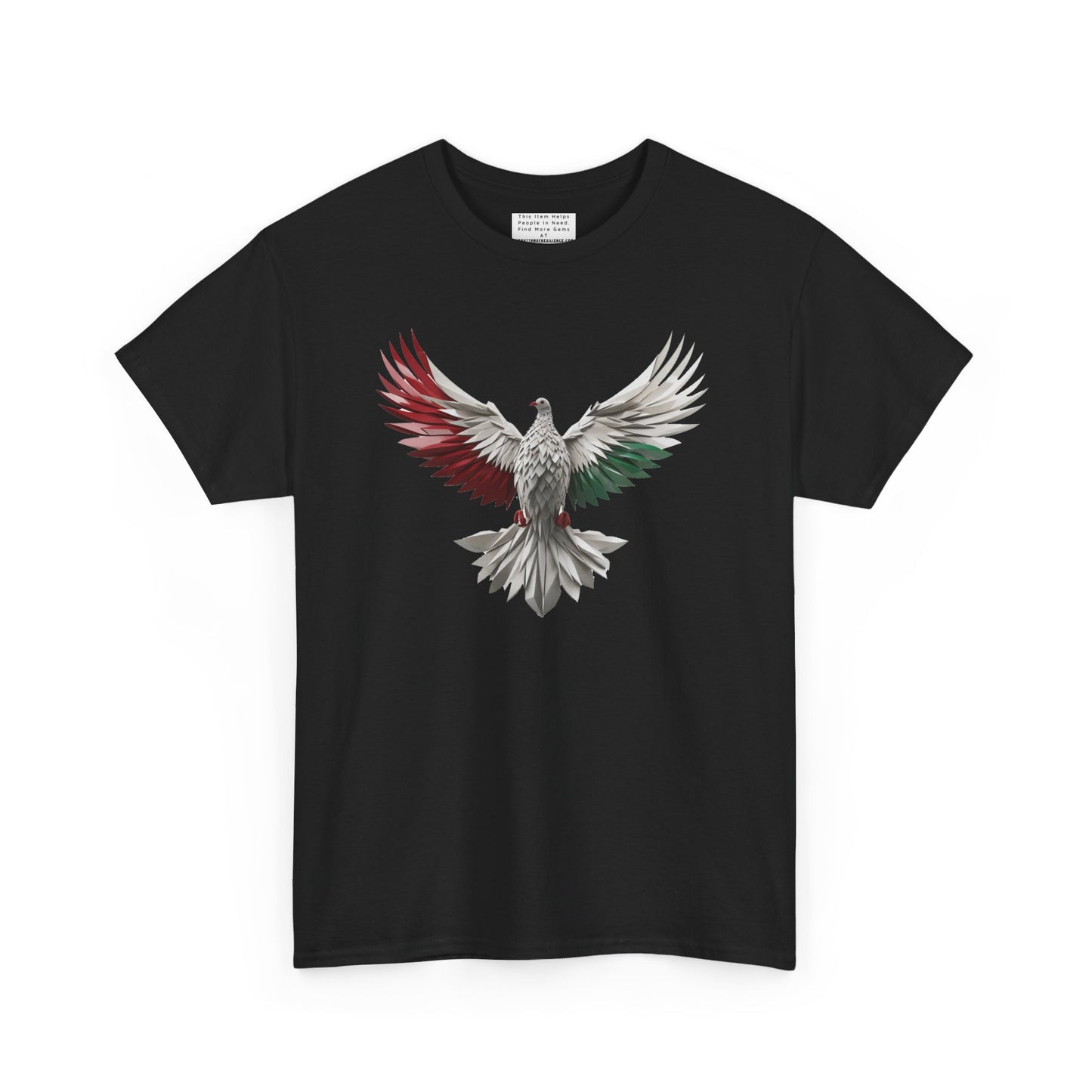 Unisex Heavy Cotton Tee, Palestine Flag, Resist, Arabic, Support the Cause in Style, Kuffiyeh, Keffiyeh, Resistance, Free Palestine