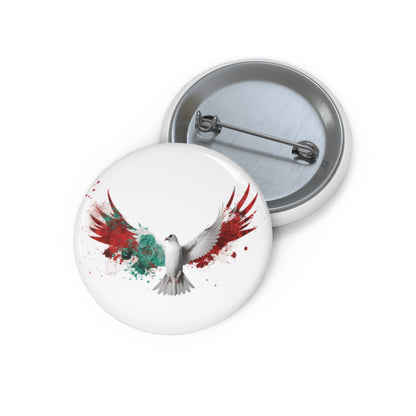 Pin Buttons free Palestine, free bird, protest, support the cause in style, stand with Palestine.