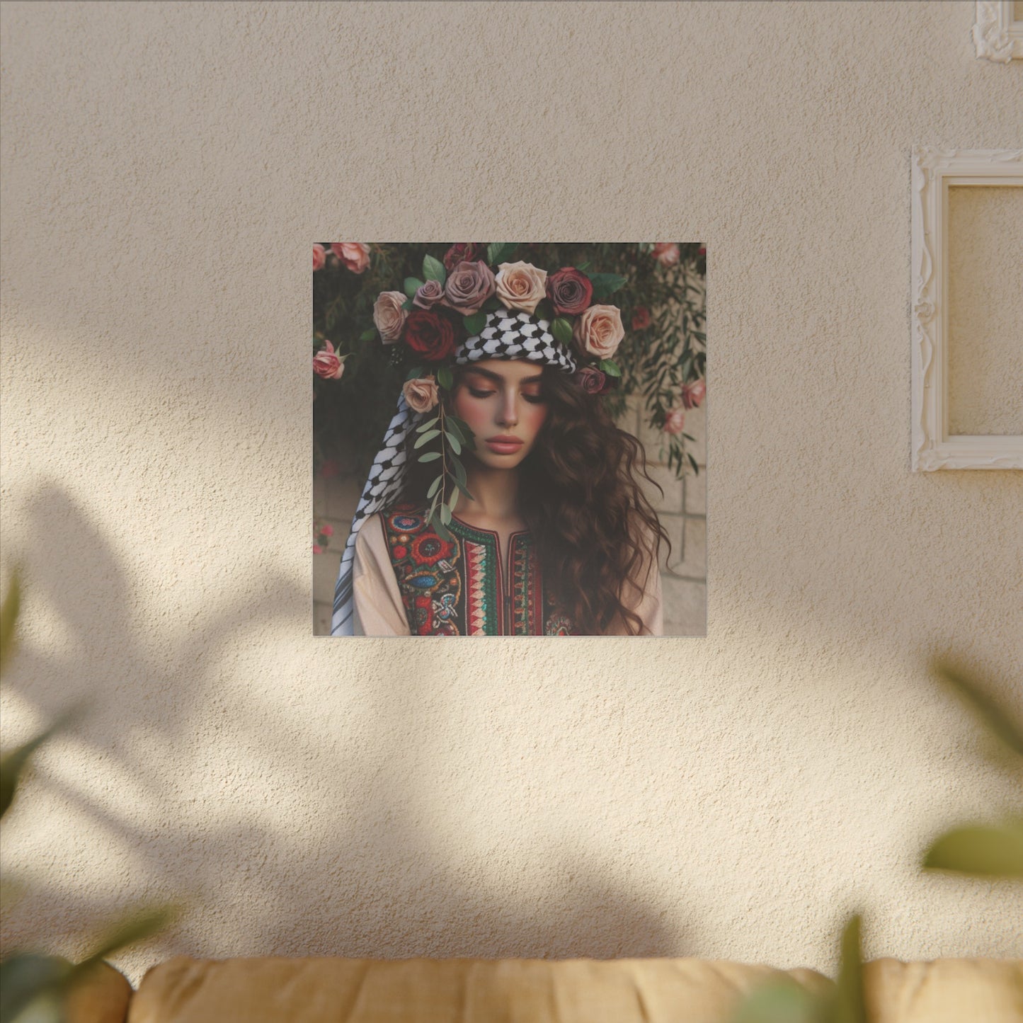 Giclée Print Canvas set of rose girl