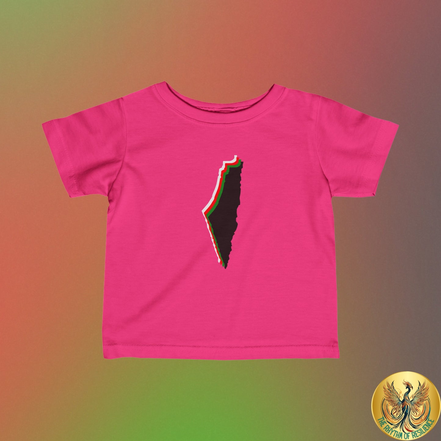 Palestine Map Infant Fine Jersey Tee