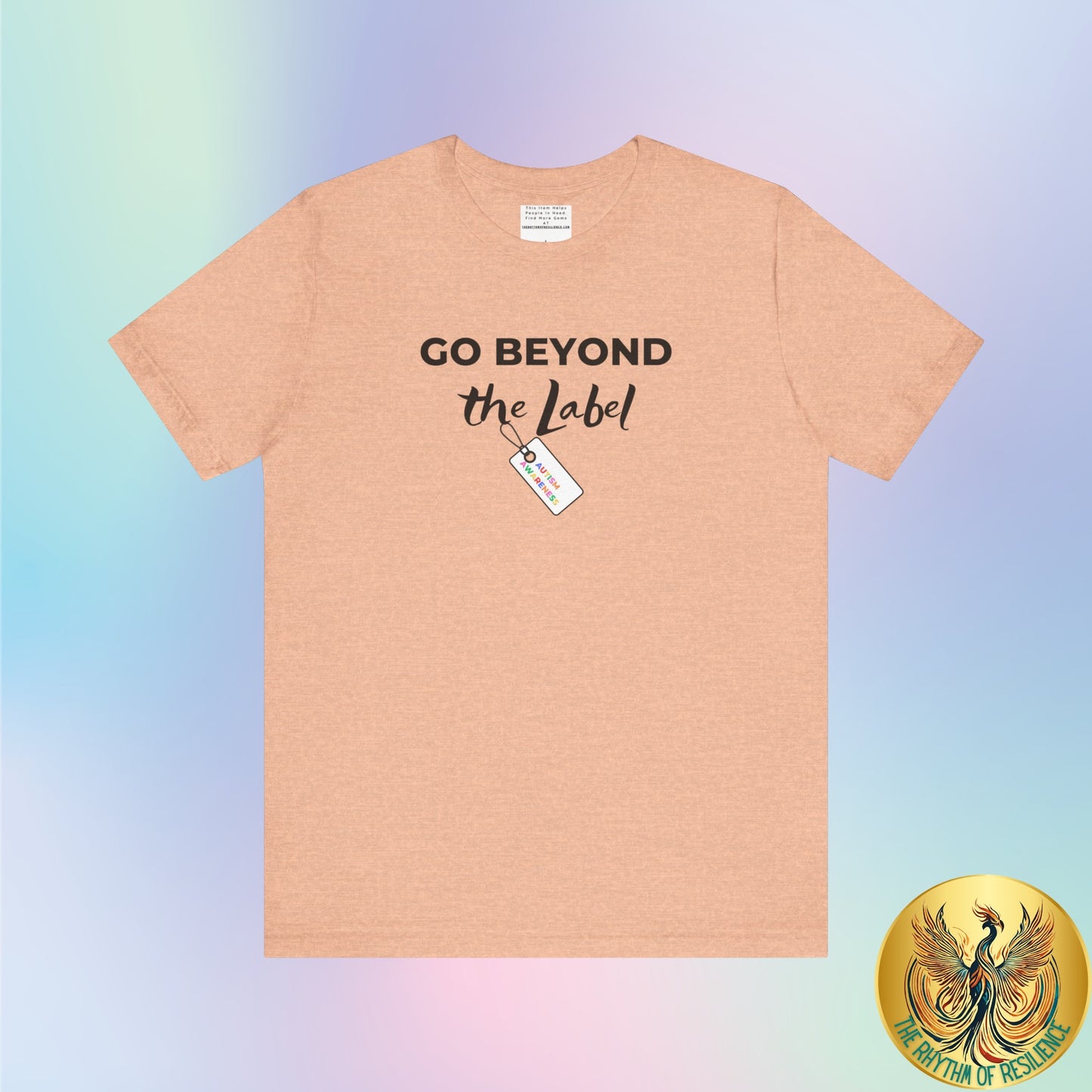 Go beyond the label Unisex Jersey Short Sleeve Tee-mental health awareness month